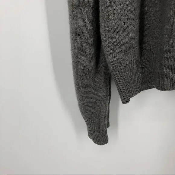 Apt. 9 Merino Wool‎ Sweater Mens XL Gray V Neck Pullover - Picture 4 of 9